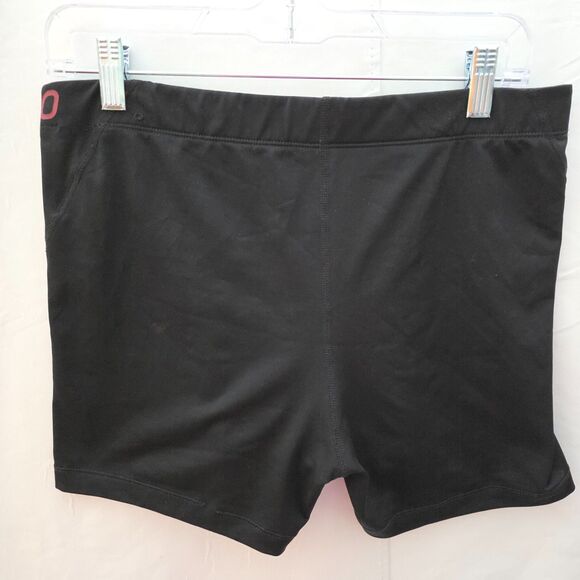 NIKE PRO Dri-Fit Womens Technical Training Volleyball Shorts Black Red 4" XL - Picture 2 of 9